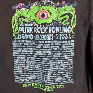 Punk Rock Bowling & Music Festival t shirt